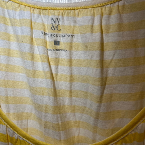 Yellow and White Striped Top - Picture 2 of 2